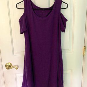 Short-Sleeve Cold Shoulder Dress Size S